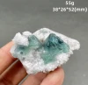 Natural rare Zhejiang octahedral fluorite mineral specimen + healing quartz crystals and stones rock gemstone 6