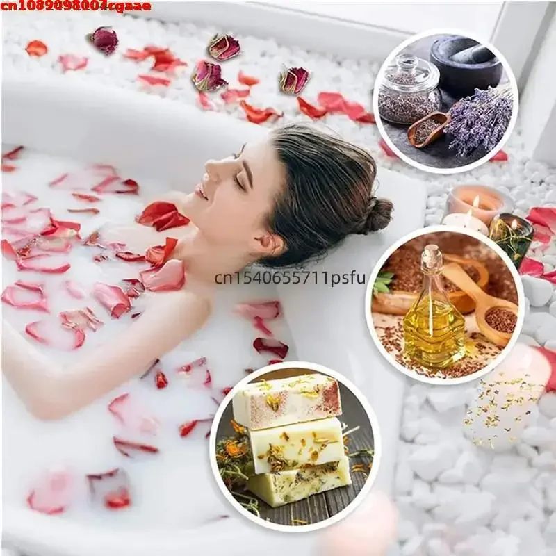 Description Picture 4 of item30g Aromatic Natural Candle Soap Perfume Floral Essence Making Material Natural Dry Flower Wedding Home Decoration Bath Decor