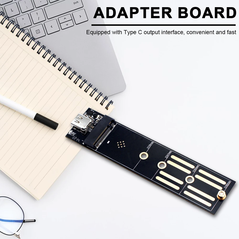 M.2 To USB 3.1 Type C Riser Board NGFF B+M Key Converter Board SATA/NVME SSD Adapter SSD To USB 3.1 Type C for 2230-2280 M2 SSD