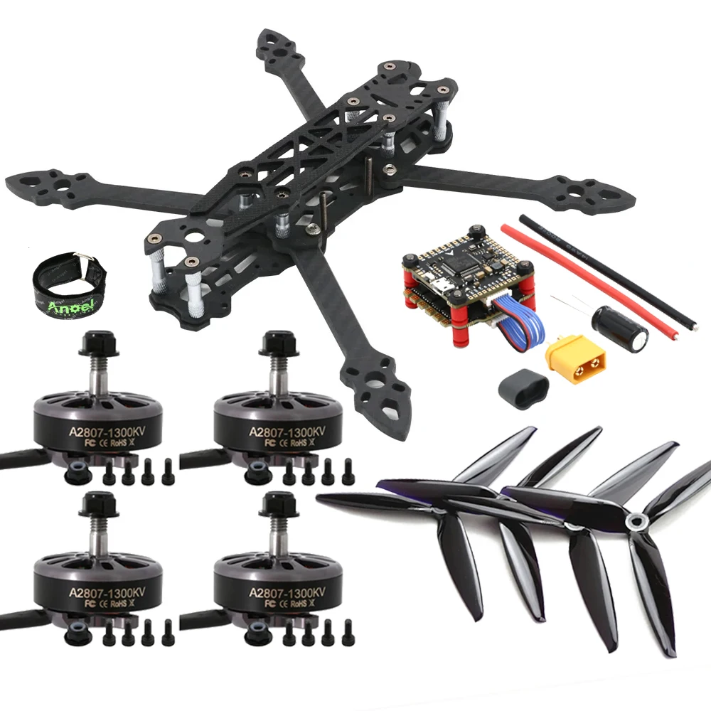 

Mark4 7 Inch 295mm Drone Kit & A2807 KV1300 6S Brushless Motor & F4V3S Plug Flight Control & 60A 4-in-1 ESC Stack For FPV 7 Dron