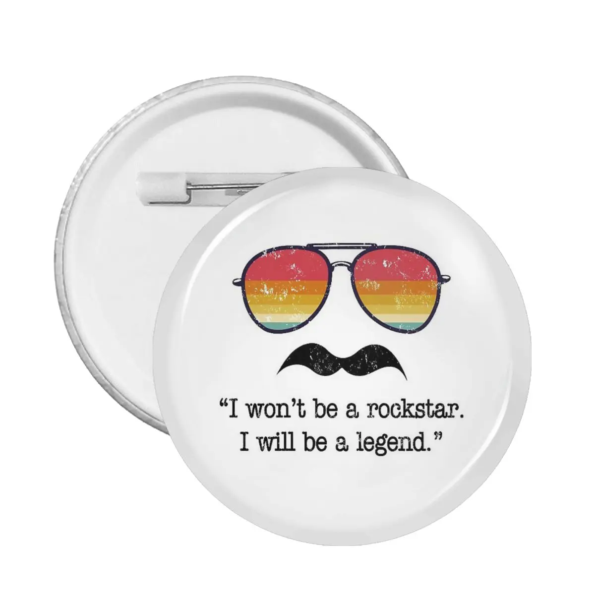 Freddy Mercury Lead Singer I Not Will A Rockstar I Will Be A Legend Pin Distintivo Personalizzabile Zaino Badge Spilla Spille Pin S