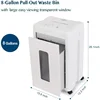 WOLVERINE 15-Sheet Super Micro Cut High Security Level P-5 Heavy Duty Paper/CD/Card Shredder for Home Office 6