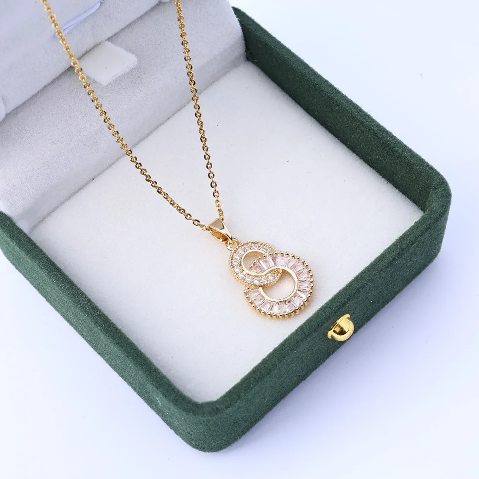Elegant 8 Shaped Luxury Wedding Necklace for Women