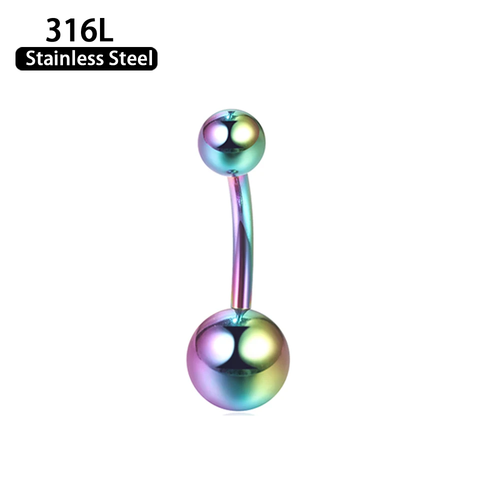 1/10pcs14G Piercing Navel Surgical Belly Button Rings 316Lstainless steel Piercing Body Jewelry Goth Ombligo Ball Nombril