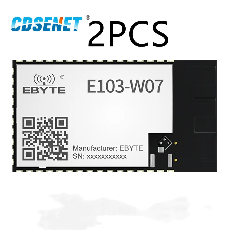 2pcs WIFI Mesh Ad Hoc Network Wireless Module AT Command CDSENET E103-W07 10 dBi for Smart Home Industrial Scene h 265 poe 1080p 4mp 5mp wireless security fisheye ip network camera module wifi 2 way audio voice onvif tf card slot ir 940nm