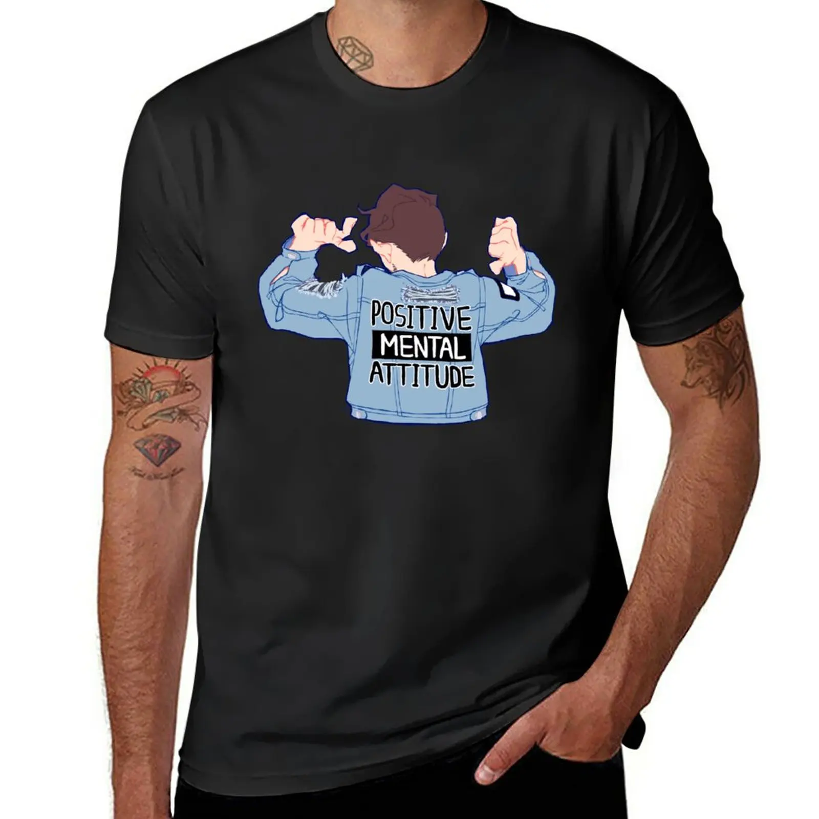 

New Positive Mental Attitude! T-Shirt cute clothes quick-drying t-shirt Men's t shirts