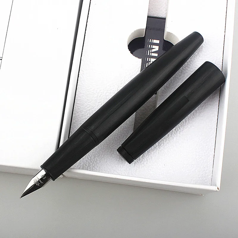 JINHAO 80 Series Fiber Black black clip Fountain Pen Extra Fine 0.38mm Nib Writing 3