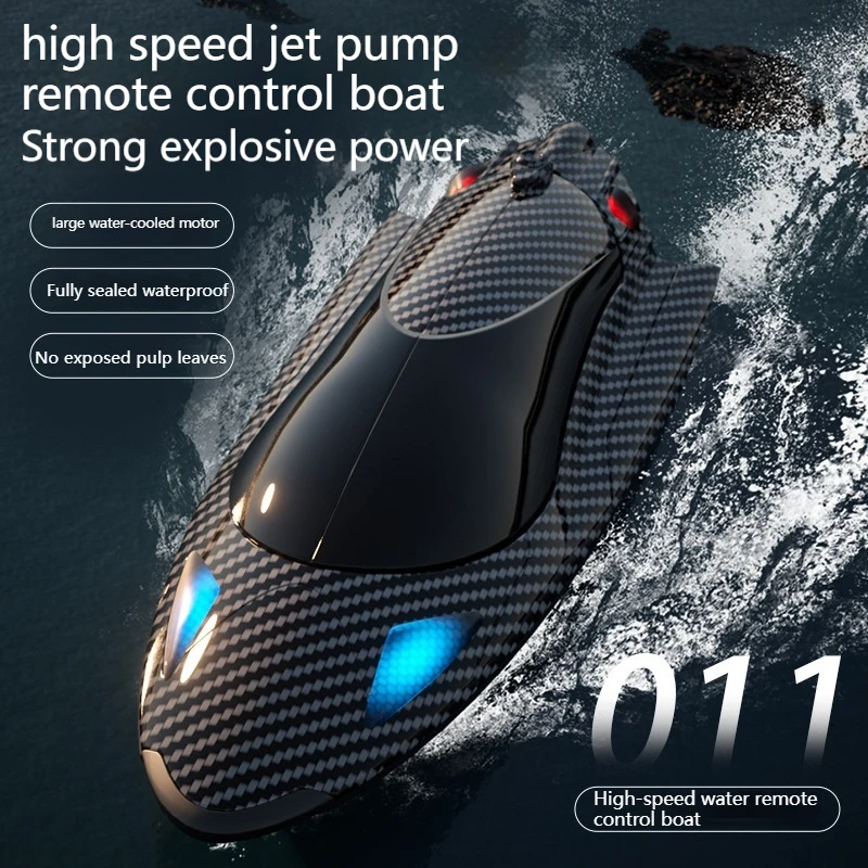 Fy011 New 2.4g Adult Children Electric Speedboat Racing Water Toy Boat High-speed Turbojet Remote Control Boat Christmas Gift 2