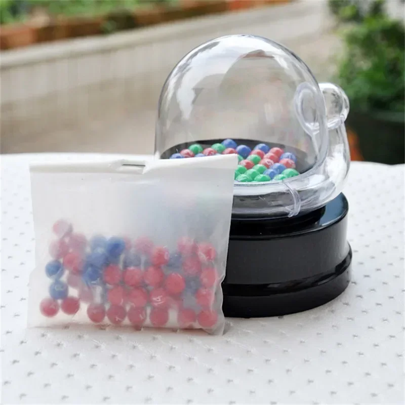 Electric Lucky Lottery Toy Number Picking Machine Mini Bingo Games Shake Double Color Ball No Battery For Party CLEARANCE SALE