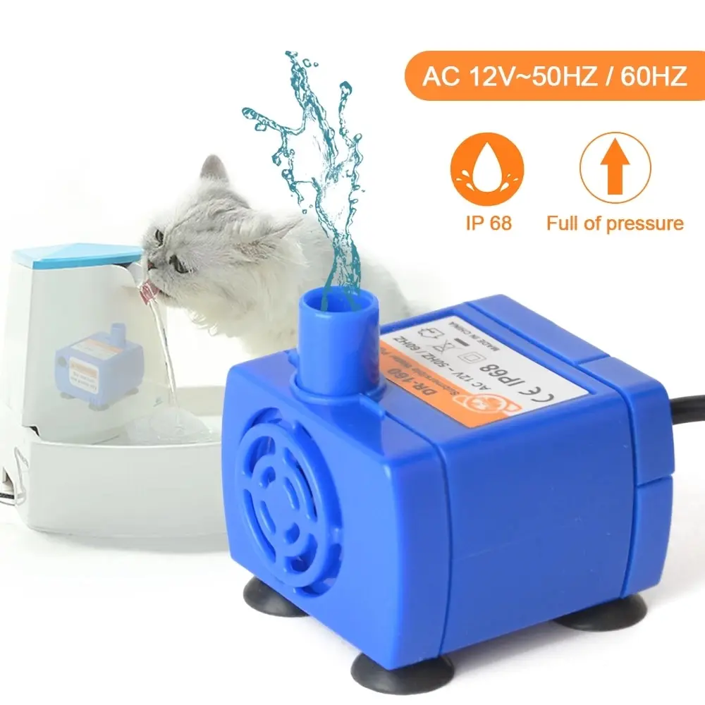 WaterPumpLEDLightPetCatWaterFountainMotorReplacementforCatFlowersDrinkingBowl