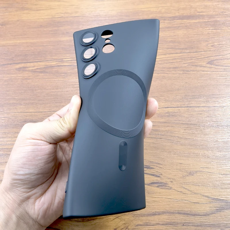 Matt TPU ümbris Samsung Galaxy S24 S23 S22 S21 Ultra Plus S 23 22 Magsafe Wireles laadimiskaamera kaitsekatted_voghion.com