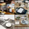 Napkin Holder for Tables, Napkin Holders for Kitchen, Modern Stainless Steel Dinner Flat Paper Napkin Tray 6.7 x 6.5 Inch 4