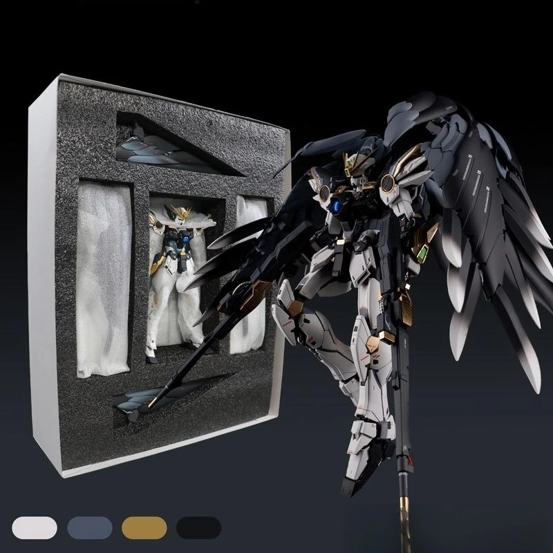 

Gandam Finished Bandai Model Mg Flying Wing Zero Ka Edition Color Change Black Swan Darda Oem Anime Figures Toys Boys Gift