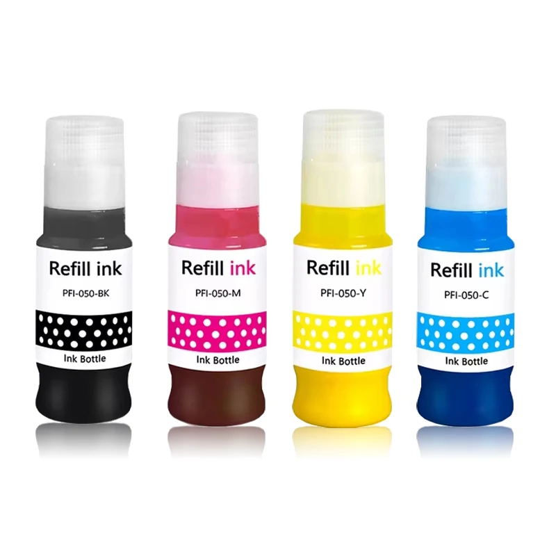 For Canon 050 PFI 050 Refill Ink Kit For Canon imagePROGRAF TC-20 TC-20M Printer With Pigment Ink Vivid Color Refill Kit