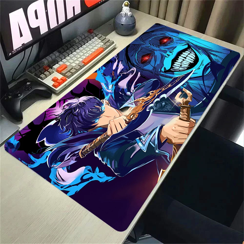 Enhanced Gaming Mousepad with HD Anime Art - Non-slip XXL Desk Mat, 90x40cm