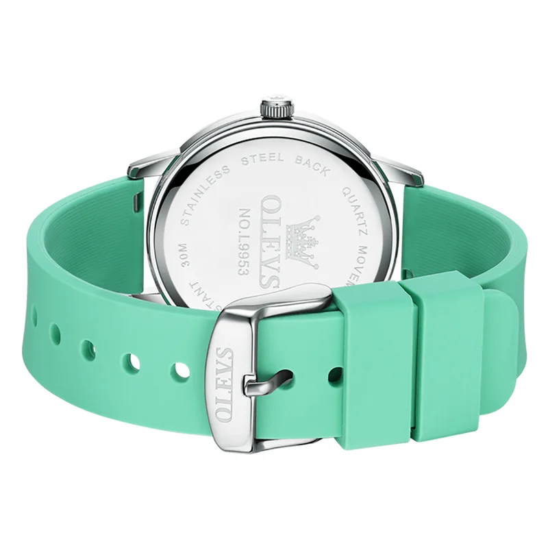 New OLEVS Watch Women Fashion Casual Rubber Belt Watches Simple Ladies Round Dial Quartz Wristwatch Dress Clock Reloj Mujer