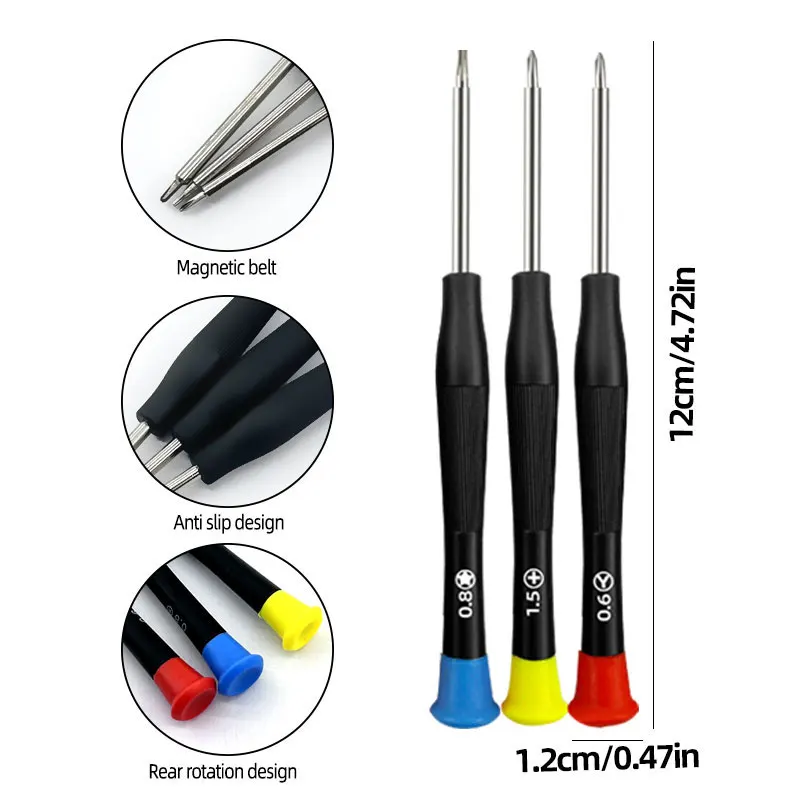 Precision disassembly screwdriver kit for mobile phones laptops tablets maintenance cleaning
