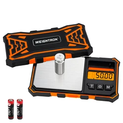 High - Precision Digital Pocket Scale with Calibration Weight (Orange)