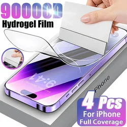 Ultra - Clear Hydrogel Full Cover Screen Protector, Not Glass - HD Hydrogel Film (For iPhone 13)