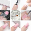 Poly Nail Gel Set to Extension 3D Acrylic Crystal Fingertips with LED/UV Lamp Tools /White/Clear/Nude Chooses All for Manicure 6