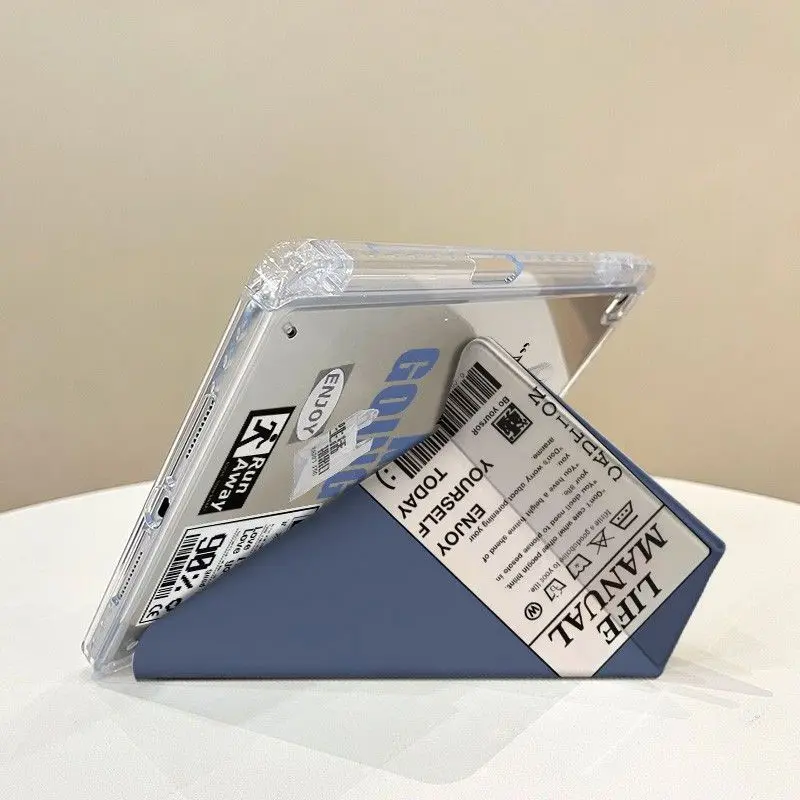 Sleek Y Folded Tablet Case with Multi-Angle Stand