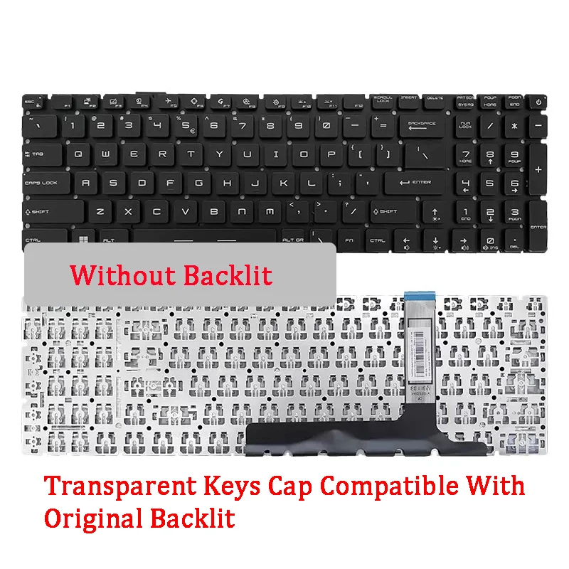 Clavier US/RU/ançais/espagnol/italien/arabe/hébreu pour