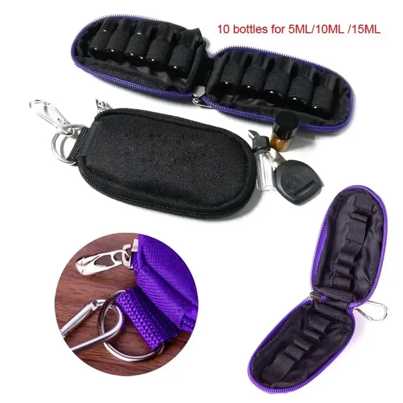 

Portable Travel Carrying Storage Bag Protects Hot 10 Bottles Essential Oil Case For 3ml Rollers Perfume Oil Essential Oils Bag