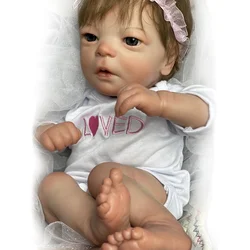 Poupée de renaissance réaliste pour filles, 16 pouces, yeux ouverts, jouets pour bébés, cadeaux pour enfants 