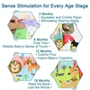 Soft Baby Books 0-6 Months Infants Toy 0 to 12 Months Crinkle Cloth Books For Newborns Stroller Toys Tummy Time  Sensory Toys 4