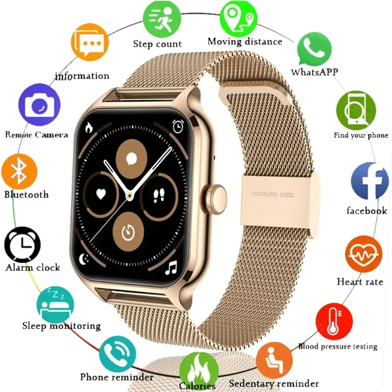 

2024 Smart Watch Heart Rate Blood Oxygen Health Monitoring Bluetooth Call Bracelet Men Women Waterproof Sports Tracker Watches