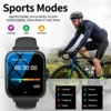 Smart watch with full touch screen, call, message reminder, music control and other functions, compatible with iPhone/android mo 6
