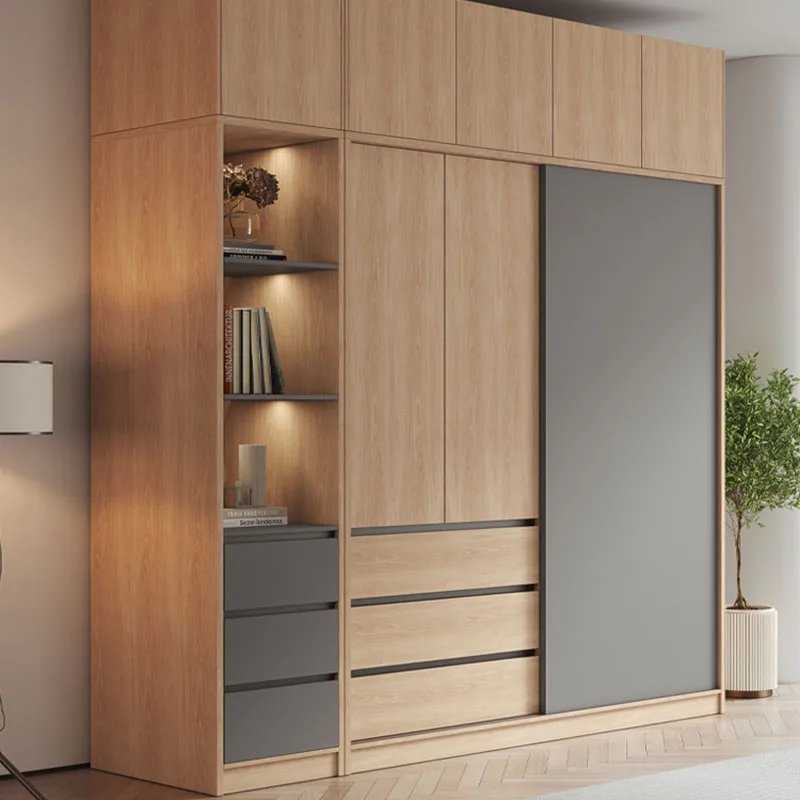 

Nordic Wardrobes Sliding Doors Big Large Capacity Pants Organizer Modular Vent Makeup Closet Luxury Roperos Bedroom Furniture