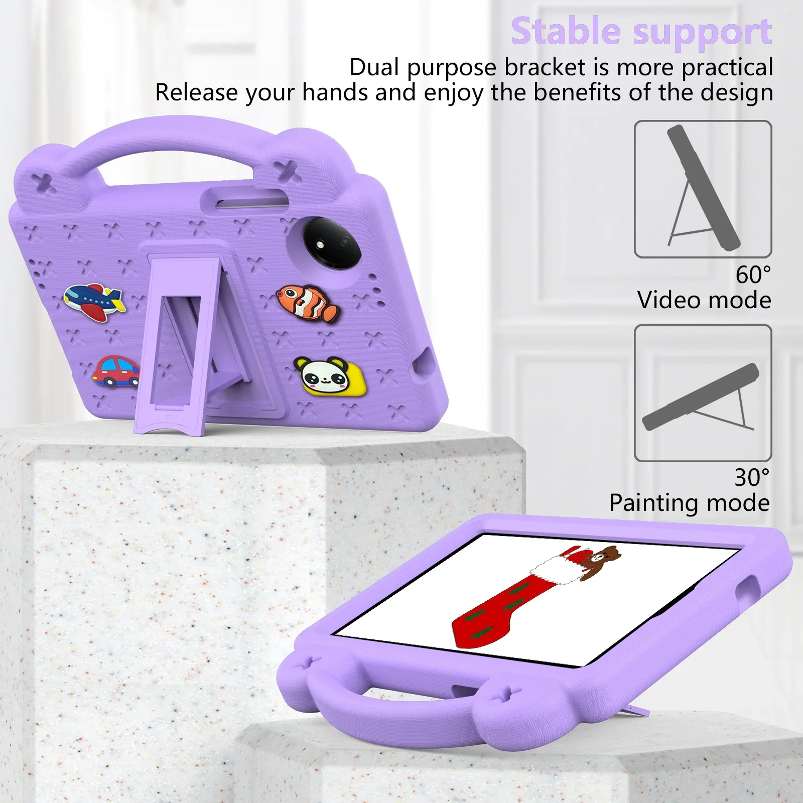 Children's EVA Stand DIY Tablet Case - Protective Shell Cover