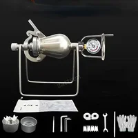 Hand Popcorn Machine Open Firing Popcorn Puffing Machine Stainless Steel Mini Popper Small Manual Popcorn Maker Open Firing 1