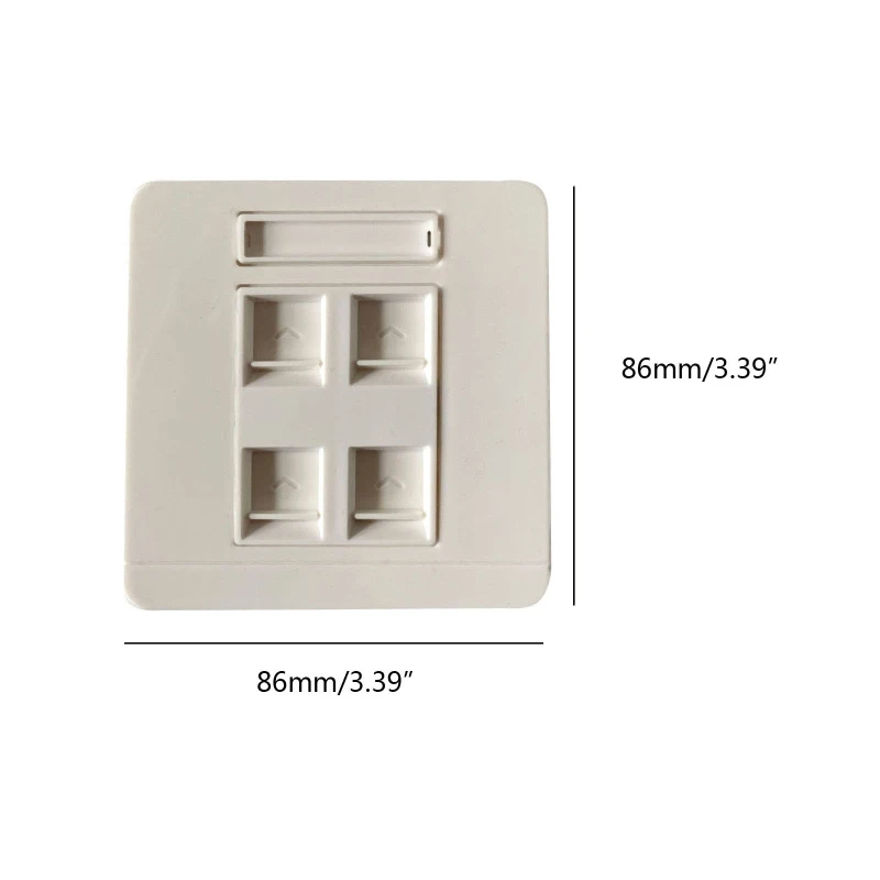 1Set UTP 네트워크 벽 플러그 패널 RJ45 CAT6 CAT5E 4 포트 2 포트 1 포트 통과 모듈 툴 프리 모듈 비 차폐