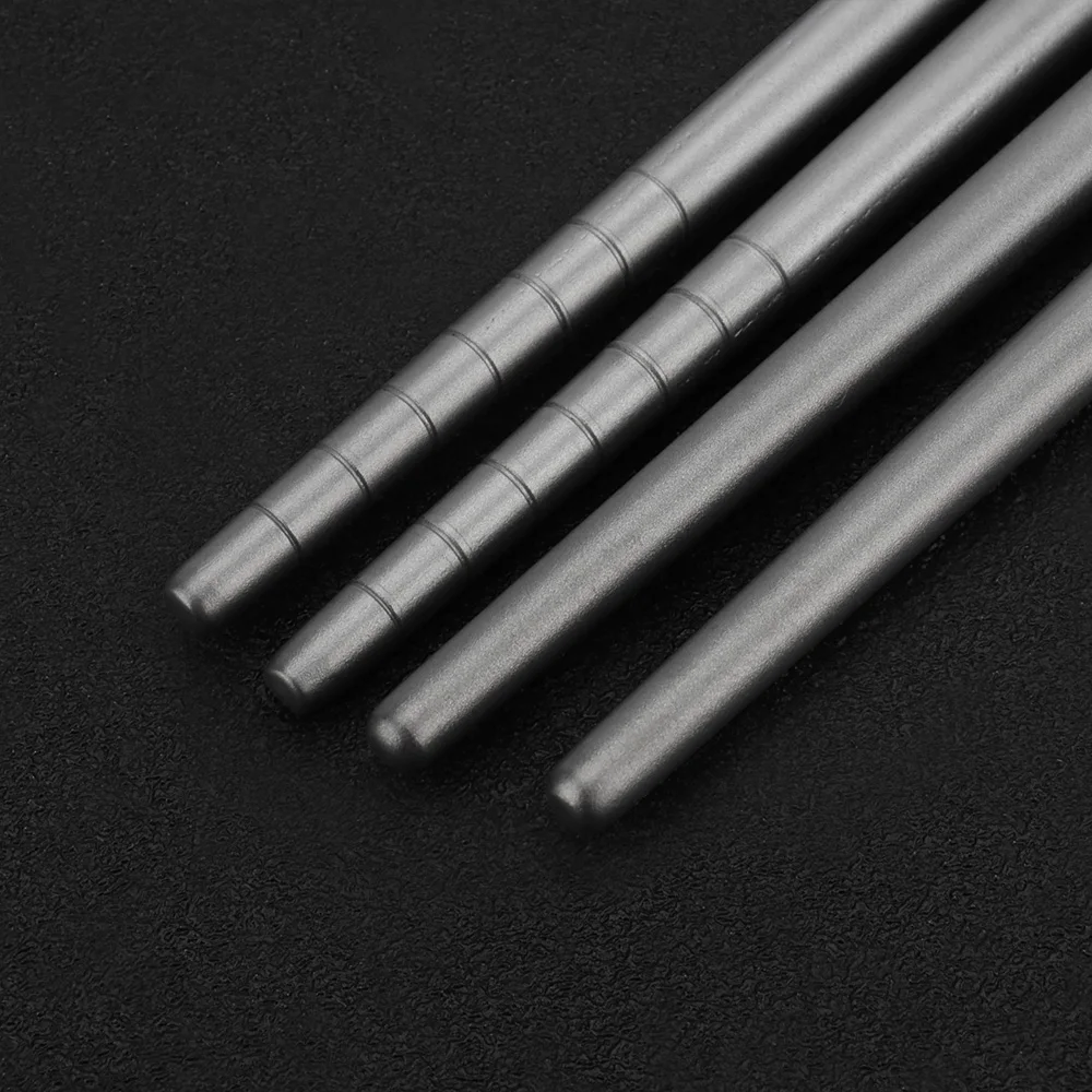 Camping Cutlery Portable Tableware Portable Cutlery Titanium Tableware Detachable Titanium Alloy Chopsticks