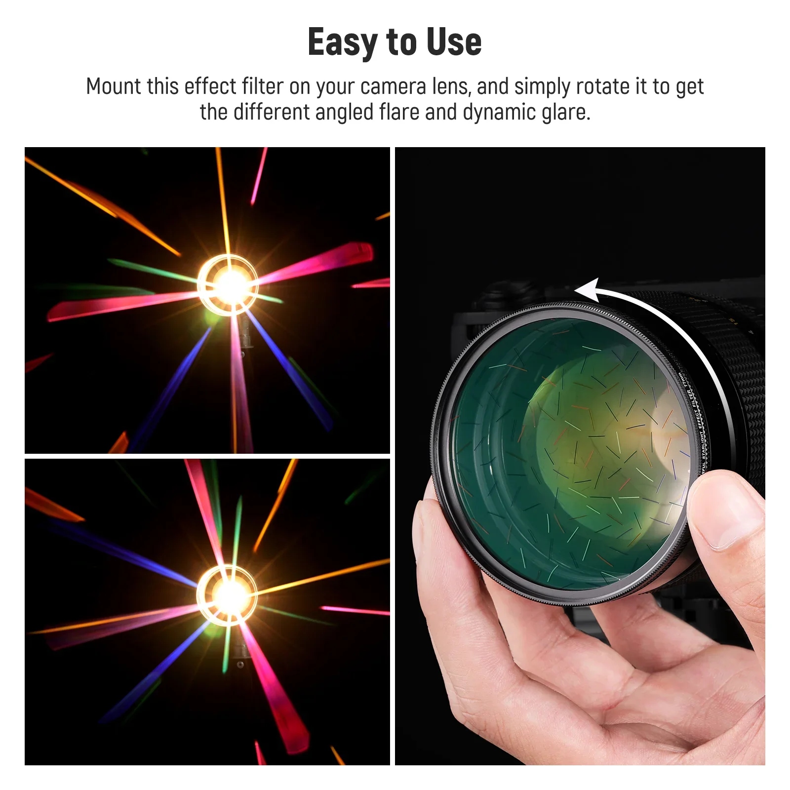 NEEWER Colorful Starlight Brushed Lens Filter