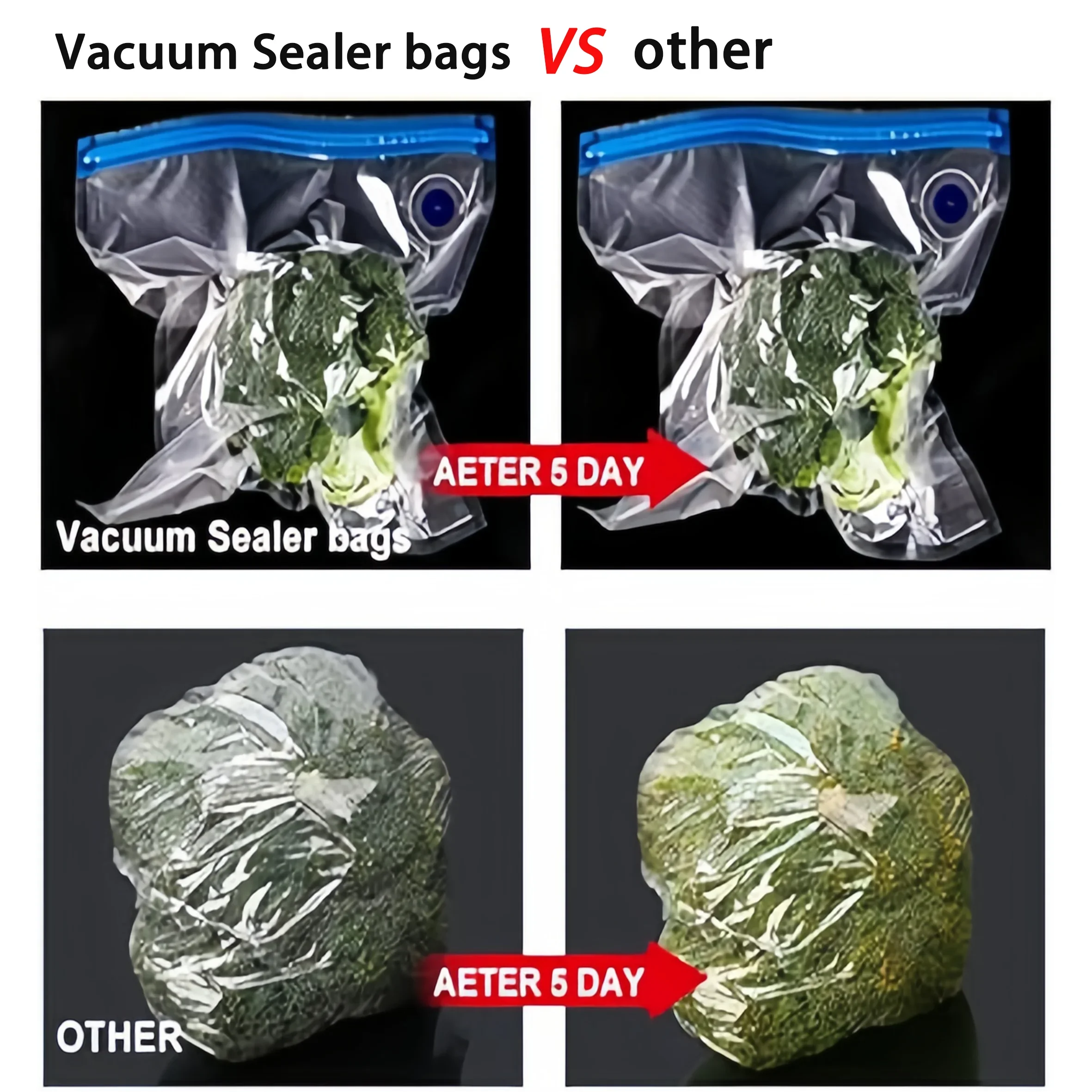 Easy One-Hand Automatic Operation Handheld Vacuum Sealer Portable Vacuum Sealer Avoid Cross Contamination of Food +100 pcs Bag Sealer Portable Sealing Machine Food Vacuum Sealer