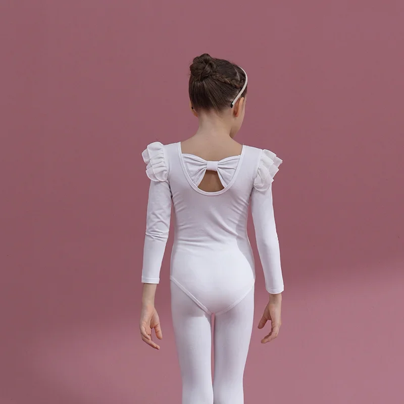 Collant Feminino ModLatBal Para Balé E Ginástica - Gola Alta E Frente Única | Algodão Com Elastano