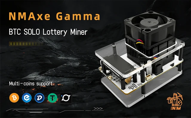Nerdminer NerdNOS Max Bitcoin Solo Miner | 90-150 GH/s, 7W USB-C, BM1397 ASIC | Plug & Play