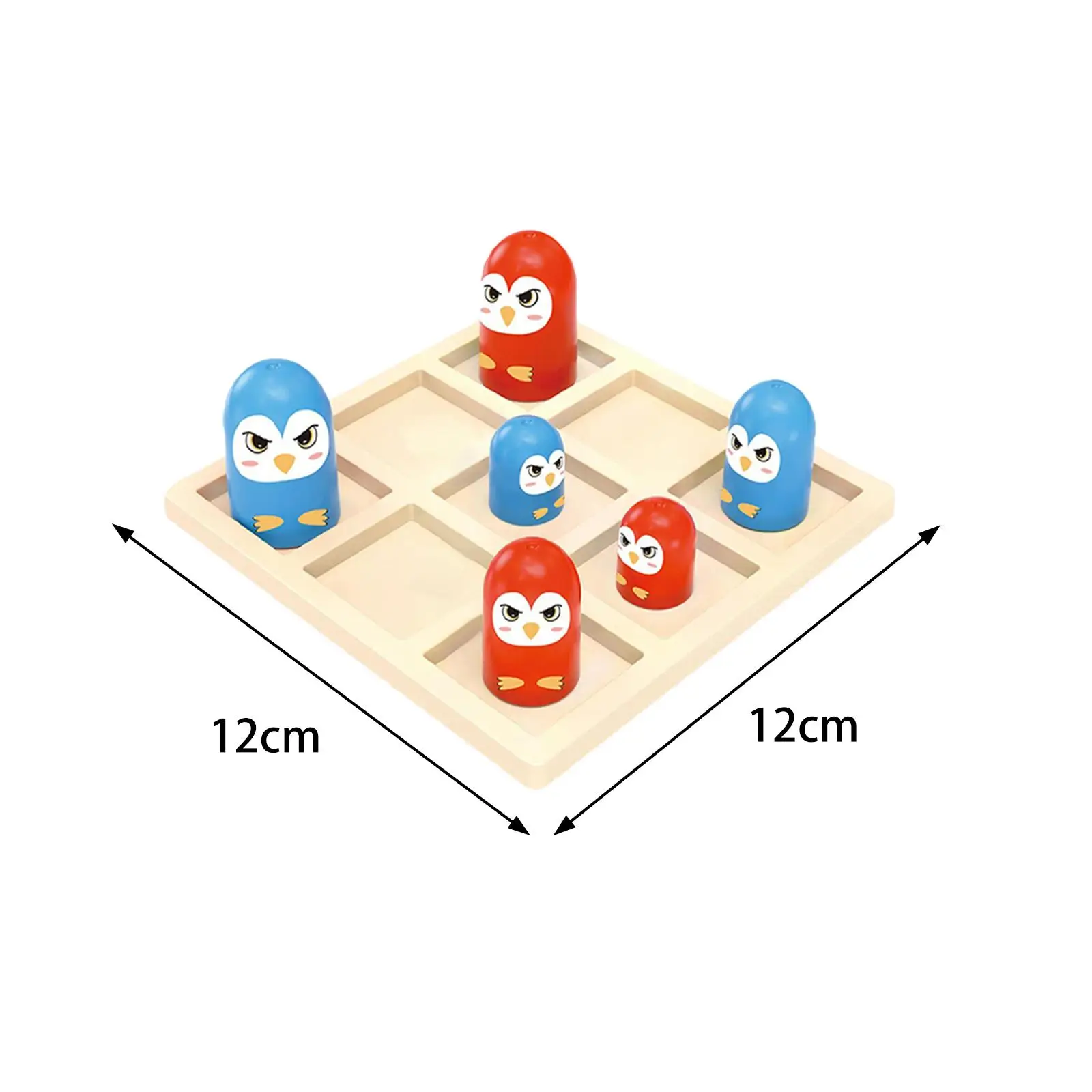 Tic TAC Toe Game Parent Child Interactive Home Decor Teaching Toys for Kids Party Favors Educational Classic Game Checkers Game