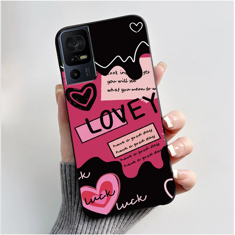 Luxury Cute Cartoon Black Soft Silicone Protective Phone Case