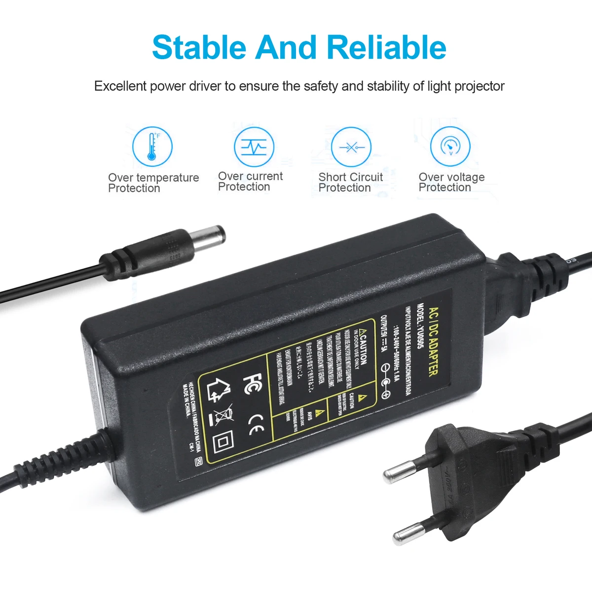 5V 12V 24V LED Power Supply Adapter 2A 3A 5A 8A 10A 1A EU US AU UK Plug Transformer 110V 220V AC to DC LED Strip Charger Convert — view 5