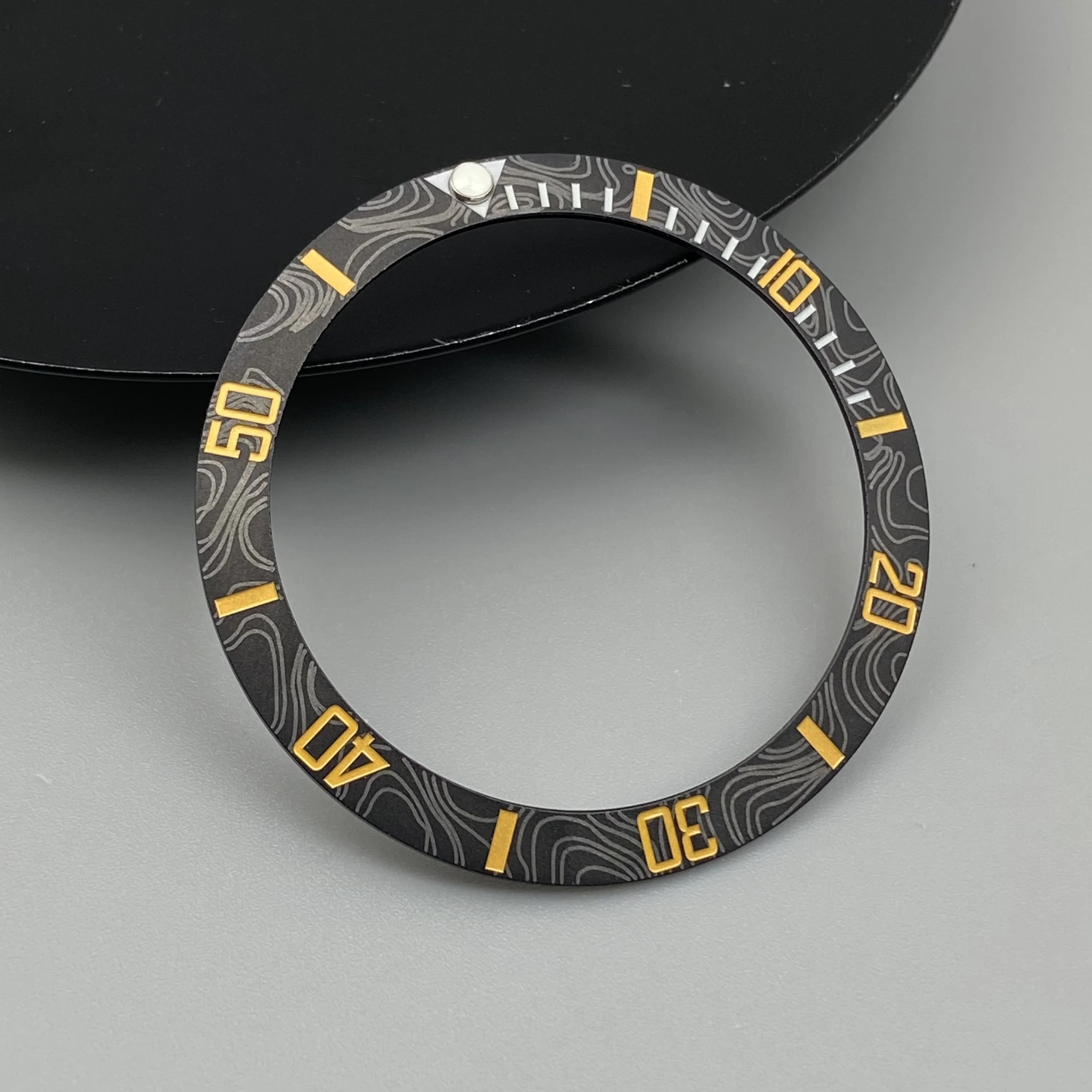 Ceramic & Aluminum Bezel GMT Diving Watch Insert for 40mm Watch Case Replacement