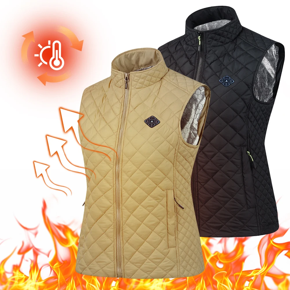 21 Heating Zones Heated Vest Men Women Heated Jacket Winter Warm USB Self Heating Thermal Vest Down Jacket for Outdoors