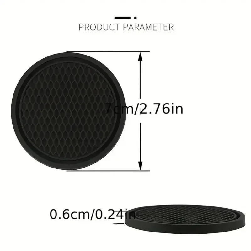Universal Car Cup Holder Water Bottle Holder Non-slip Waterproof Rubber Cushion Coaster Auto Interiors Accessories 2PCS cup holder coasters,car coaster pads