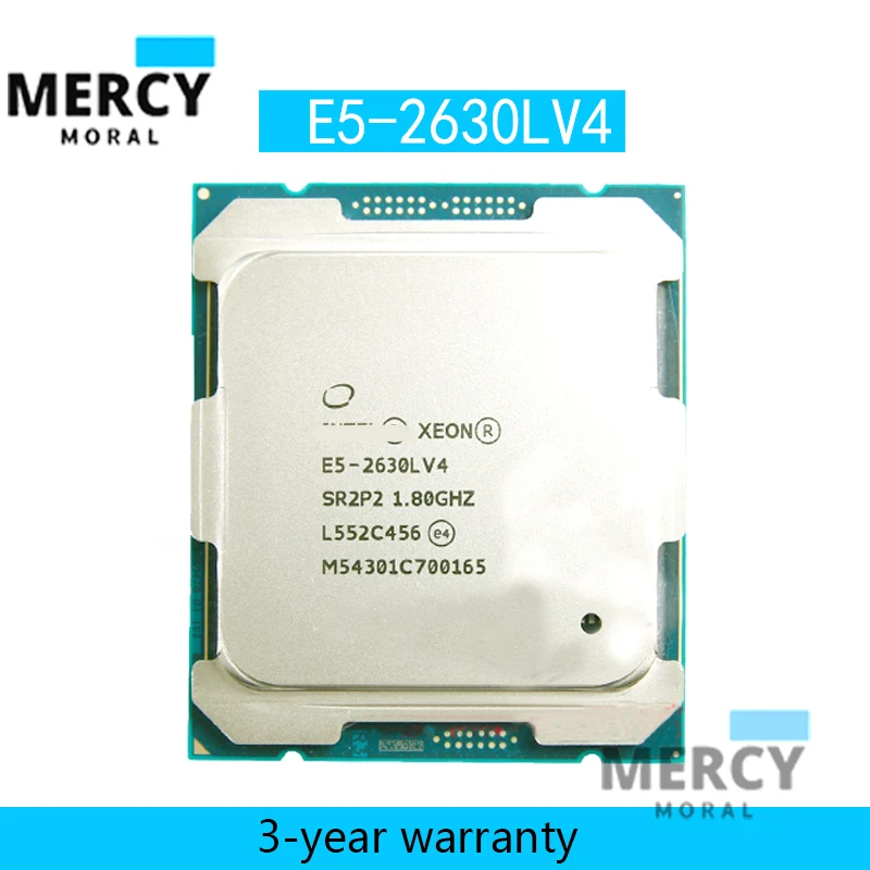 Intel Xeon For CPU E5 2630LV4 SR2P2 1.80GHz 10 코어 25M LGA2011 3 E5 ...
