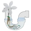 10pc Hair Dredge Chain Flower Shower Hair Cleaning Chain Premium Drain Hair Catcher Bathroom Hair Catcher Chain Hook Dredge Tool 5
