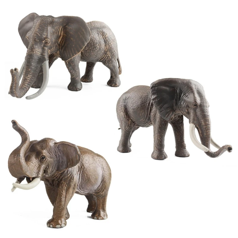 

Detailed Elephant Model Figure Perfect for Educational Display Realistic Miniatures Educational Toy Figurine