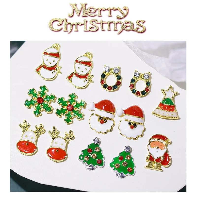 5pcs Mixed Christmas Charms Set A Christmas Pendents 